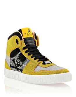 Кеды мужские Philipp Plein, цвет crystal+yellow 7806955421756 | crystal+yellow