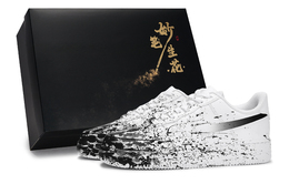 Nike Кроссовки Air Force 1 с противоскользящим износостойким низким верхом для скейтборда, мужские, белые, черные cw2288-111(team171-追忆现场s-box) | white black