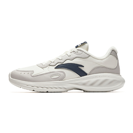 Anta Кроссовки Running Collection Slip-Resistant Warm Low-Top Casual Running Shoes Men's White Gray Blue 912445571-11 | ivory white/shade 1 gray