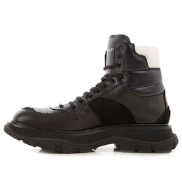 Кроссовки leather ankle boots 'brown black' Alexander McQueen, черный 627221whrh61071 | black/brown