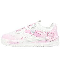 Anta Скользоустойчивые амортизирующие износостойкие лоу-топ скейтборд кроссовки мужские бело-розовые, цвет White Pink 912418001q-2(team667-心动砰砰粉) | white pink