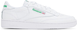 Белые кроссовки Club C 85 Reebok Classics, белый/зеленый 16865201 | int white/green