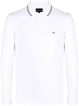 Emporio Armani: Поло с принтом 