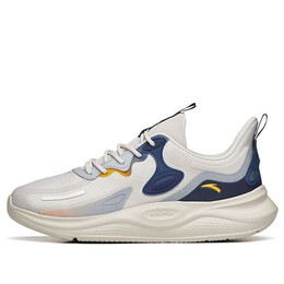 Кроссовки облако 2 кожаная нашивка Anta, серый 112145541r-3 | grey/white/blue/navy/yellow