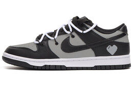 Кроссовки для скейтбординга Dunk мужские с низким верхом, черные/серые Nike dj6188-002(team拾伍-男款爱心黑灰)