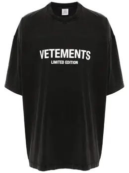 VETEMENTS: Футболка с принтом 