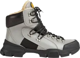 Кроссовки Gucci Flashtrek High Silver Black, серебряный 548761 9y040 8169 | silver black