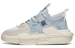 Кроссовки для скейтбординга Bastard мужские с низким верхом, грязно-серые / серые Iron Man / светло-ярко-голубые Anta 112218084-7