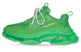 Кроссовки Balenciaga Triple S Clear Sole, зеленый 541624w2ga13510