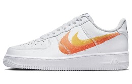 Кроссовки Nike Air Force 1 Low '07 Spray Paint Swoosh White Safety Orange fj4228-100