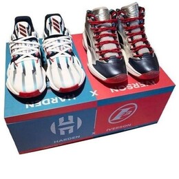 Кроссовки harden x reebok iveerson Adidas, белый fy0842rbk | white/blue/red