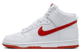 Кроссовки Nike Dunk High, белый/красный dv0828-100