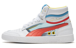 Кроссовки Puma Ralph Sampson Mid Glass 'White/Hot Coral/Ethereal Blue' 371582-02