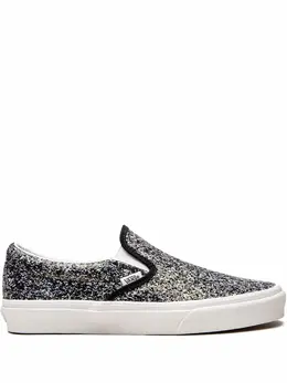 Vans: Чёрные мокасины  Classic Slip On