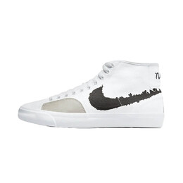 Скейтерские кеды Nike SB Blazer Court Mid Premium, белый/чёрный dm8553 100 | white