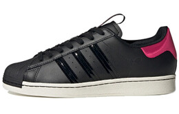 Кроссовки Adidas Superstar Series Skateboard Shoes Unisex Low-Top Black/Red fw3922