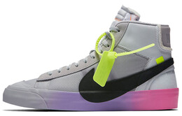 Кроссовки Nike Blazer Mid Off-White Wolf Grey Serena Queen aa3832-002