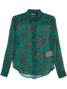 Just Cavalli: Рубашка с леопардовым принтом 