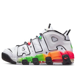 Кроссовки Air More Uptempo 96 Nike, белый dv1233-111 | white/black/green/orange/red