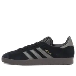Кроссовки газель Adidas, черный id6105 | core black / gold metallic / gum
