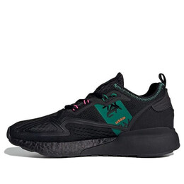 Кроссовки оригинал zx 2k boost Adidas, черный gx2719 | black/green/gray