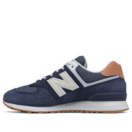 Кроссовки 574 New Balance, белый ml574tya | white/blue/brown