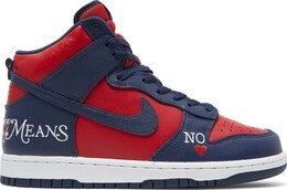 Кроссовки Nike Supreme x Dunk High SB 'By Any Means - Red Navy', красный dn3741 600 | red