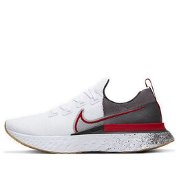 Кроссовки React Infinity Run Flyknit Nike, белый cw5245-100 | white/university red-black