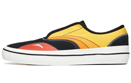 Кроссовки для скейтбординга мужские с низким верхом черного/желтого цвета слоновой кости/белого цвета Anta 112228017-4