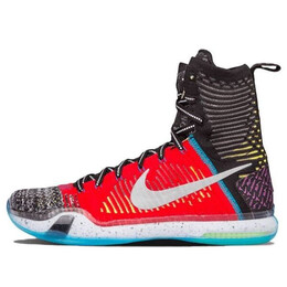 Кроссовки kobe 10 elite высокие Nike, мульитколор 815810-900 | multi-color/silver