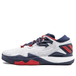 Кроссовки crazylight boost low Adidas, белый b49755 | white/navy blue/red