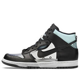 Кроссовки x comme des garcons dunk high в стиле ретро Nike, черный 917428-001 | black/black-white