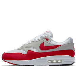 Кроссовки air max 1 og Anniversary Nike, белый 908375-100 | white/red/gray/black