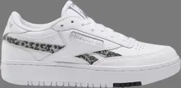 Кроссовки wmns club c double 'cheetah print' Reebok, белый h67813 | white