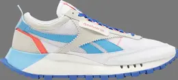Кроссовки classic leather legacy 'white court blue' Reebok, белый fy7750 | white