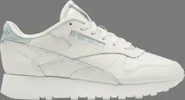 Кроссовки wmns classic leather 'chalk seaside grey' Reebok, белый gy8799 | white