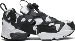 Кроссовки a bathing ape x mita x instapump fury 'white black camo' Reebok, белый bd1355 | white