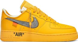 Кроссовки Nike Off-White x Air Force 1 Low 'Lemonade', золотой dd1876 700 | gold
