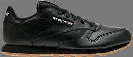 Кроссовки Reebok Classic Leather J, черный v69623 | black