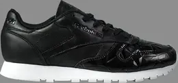 Кроссовки wmns classic leather hype 'metallic' Reebok, черный bd4887 | black