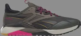 Кроссовки wmns nano x2 tr adventure 'army green proud pink' Reebok, зеленый 0001187 | green