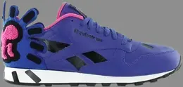 Лимитированные кроссовки keith haring x classic leather lux 'vital blue pink' Reebok, синий v44584 | blue