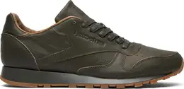Кроссовки kendrick lamar x classic leather lux 'olive' Reebok, зеленый bs7465 | green