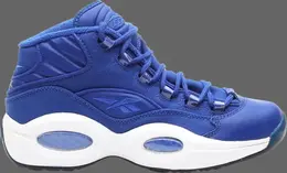 Кроссовки question mid 'canvas' Reebok, синий v47664 | blue