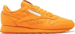Кроссовки popsicle x classic leather 'semi fire spark' Reebok, апельсин gy2435 | orange