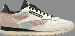 Кроссовки smiley x classic leather '50th anniversary' Reebok, пломбир gx2246 | cream