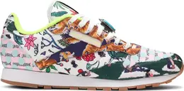 Кроссовки jurassic park x classic leather 'ian malcolm ' Reebok, многоцветный gy0570 | multi-color