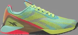 Кроссовки nano x1 'acid yellow pixel mint' Reebok, многоцветный gz8947 | multi-color