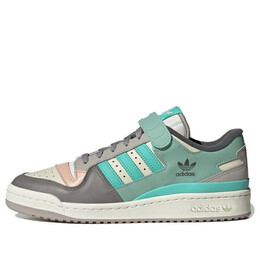 Кроссовки оригинал унисекс форум 84 низкие северное сияние кроссовки Adidas, белый gx4574 | white/dark green/light green