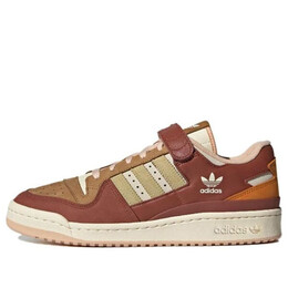 Кроссовки оригиналы унисекс форум 84 низкие отличные кроссовки для активного отдыха дикие сепия красные коричневые Adidas, белый gx4546 | milky white/gold/redbrown